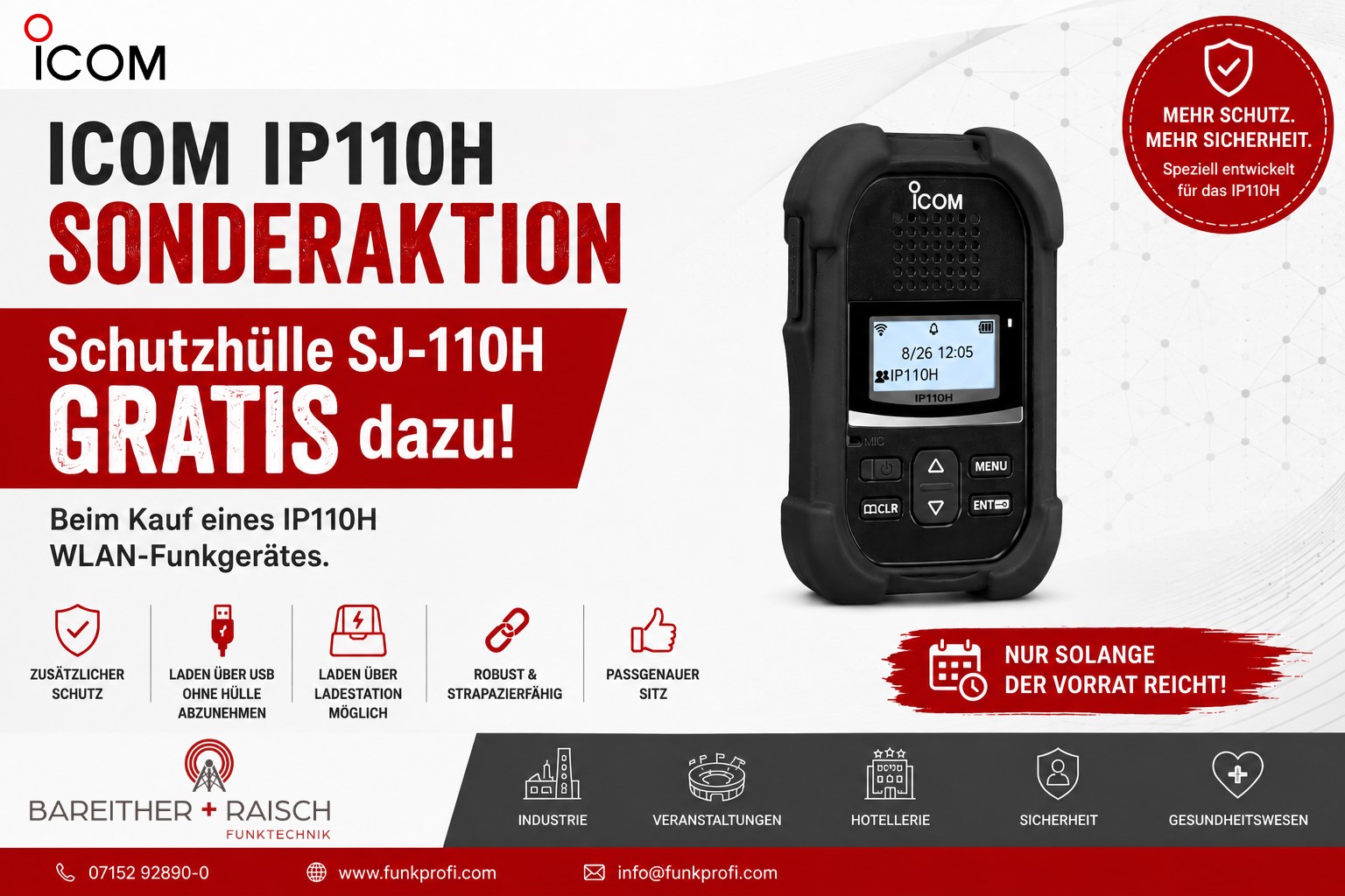 Icom Schutzhülle SJ-110H